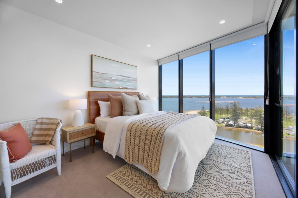 Master Bedroom with water view